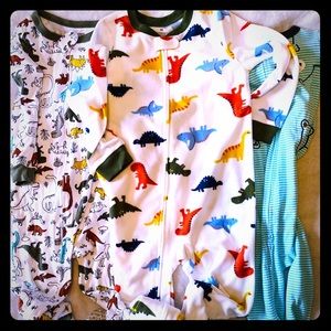 3 for $25.  Toddler boys footie PJ